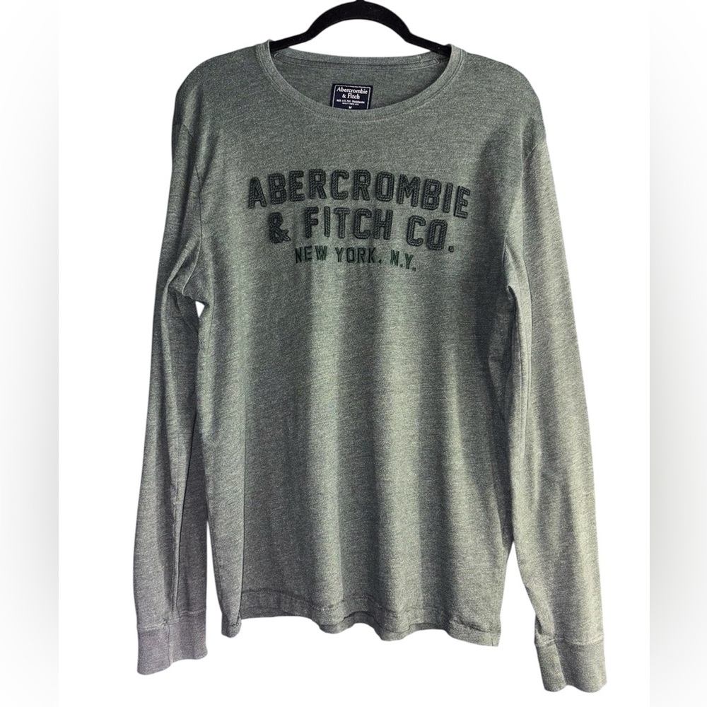 Abercrombie & Fitch Green Crew Neck Shirt size M